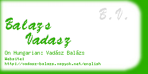 balazs vadasz business card