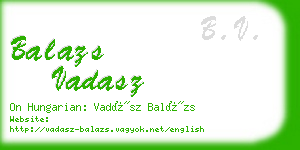 balazs vadasz business card